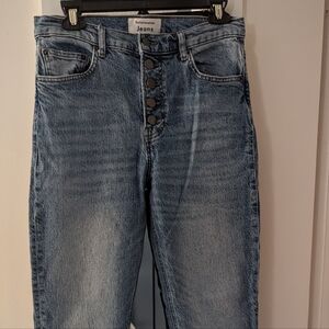 Reformation straight leg Liza crop jean Malta.